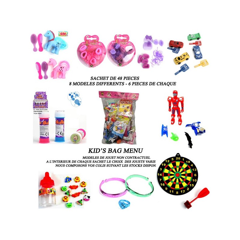 Kid's bag menu jouets enfants